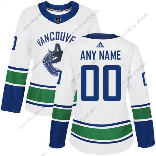 Adidas Vancouver Canucks Personalizované NHL Autentické Bílý dres – Dámské