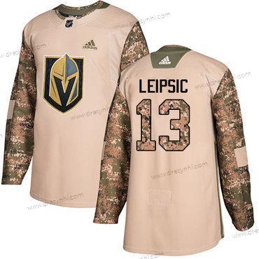 Adidas Vegas Golden Knights #13 Brendan Leipsic Camo Autentické 2017 Veterans Day Sešitý NHL dres – Pánské