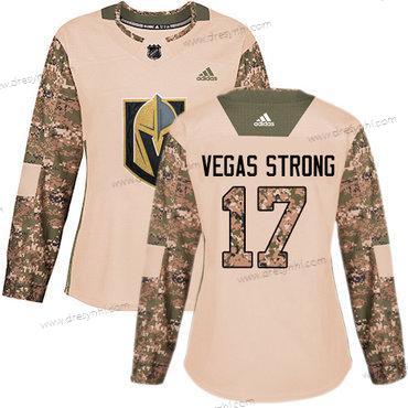 Adidas Vegas Golden Knights #17 Vegas Strong Camo Autentické 2017 Veterans Day Sešitý NHL dres – Dámské