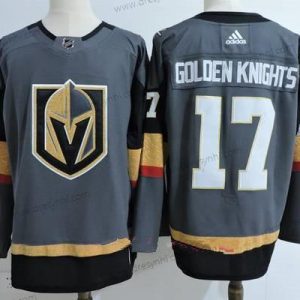 Adidas Vegas Golden Knights #17 Zlatoen Knights Šedá 2017-2018 Hokejový Sešitý NHL dres – Pánské