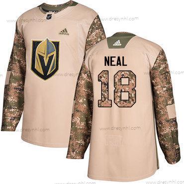 Adidas Vegas Golden Knights #18 James Neal Camo Autentické 2017 Veterans Day Sešitý NHL dres – Pánské