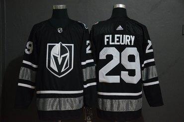 Adidas Vegas Golden Knights 29 Marc-Andre Fleury Černá 2019 NHL All-Star Game dres – Pánské