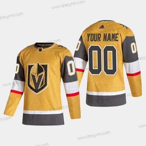 Adidas Vegas Golden Knights Personalizované 2020-21 Zlato Autentické Hráč Náhradní Sešitý NHL dres – Pánské