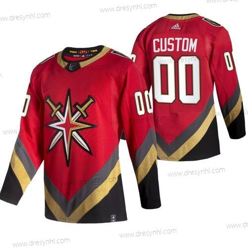 Adidas Vegas Golden Knights Personalizované Červené 2020-21 Náhradní Autentické Hráč NHL dres – Pánské