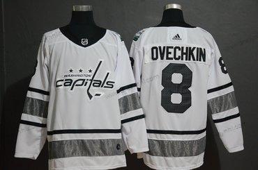 Adidas Washington Capitales 8 Alexander Ovechkin Bílý 2019 NHL All-Star Game dres – Pánské