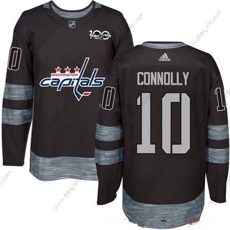 Adidas Washington Capitals #10 Brett Connolly Černá 100th Výročí Sešitý NHL 2017 Hokejový dres – Pánské