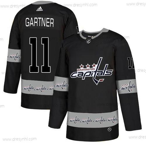 Adidas Washington Capitals #11 Mike Gartner Černá Tým Logos dres – Pánské