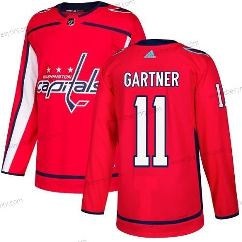 Adidas Washington Capitals #11 Mike Gartner Červené Domácí dres Autentické Sešitý NHL dres – Pánské