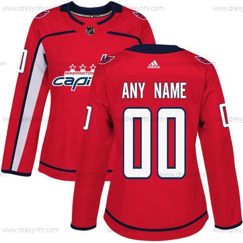 Adidas Washington Capitals Personalizované Autentické Červené Domácí dres NHL dres – Dámské