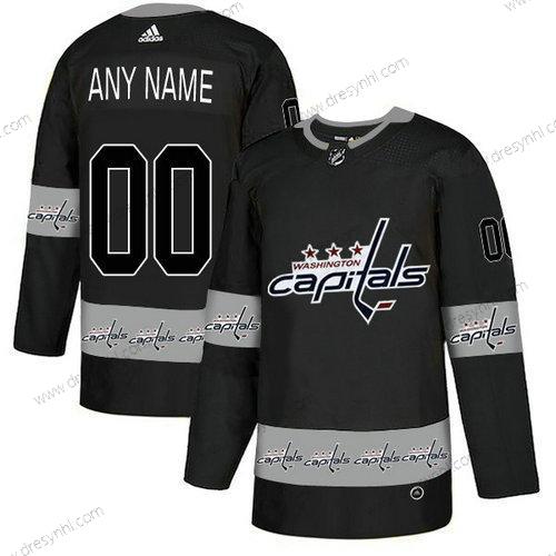 Adidas Washington Capitals Personalizované Černá Tým Logos dres – Pánské