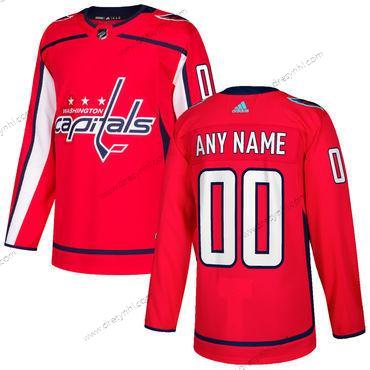 Adidas Washington Capitals Personalizované Červené Sešitý NHL 2017-2018 Hokejový dres – Pánské