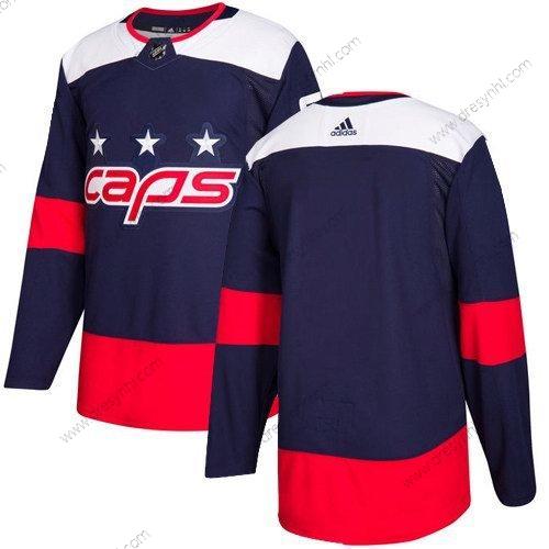 Adidas Washington Capitals Personalizované Prázdný Námořnictvo Autentické 2018 Stadium Series Sešitý NHL dres – Pánské