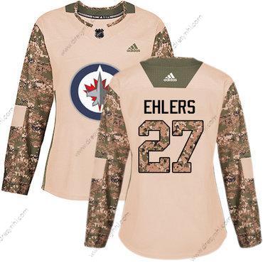 Adidas Winnipeg Jets #27 Nikolaj Ehlers Camo Autentické 2017 Veterans Day Sešitý NHL dres – Dámské