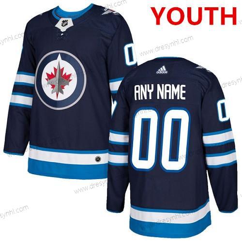 Adidas Winnipeg Jets Personalizované Autentické Námořnictvo Modrý Domácí dres NHL dres