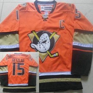 Anaheim Ducks #15 Ryan Getzlaf Reebok Oranžová Náhradní Premier dres – Pánské