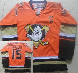 Anaheim Ducks #15 Ryan Getzlaf Reebok Oranžová Náhradní Premier dres – Pánské