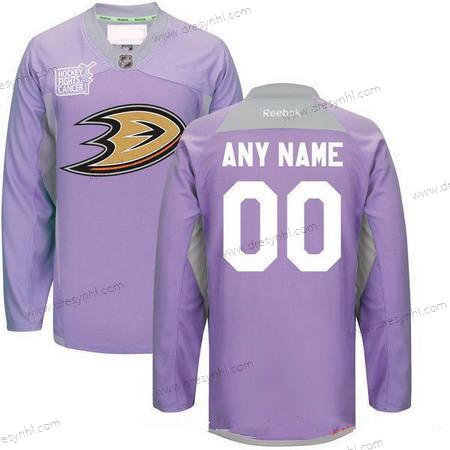 Anaheim Ducks Personalizované Nachový Růžový Reebok Hokejový Bojuje proti rakovině Tréninkový dres – Pánské