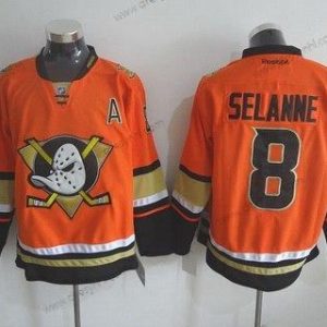 Anaheim Mighty Ducks #8 Teemu Reebok 2015 Oranžová Náhradní Premier dres – Pánské