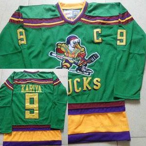 Anaheim Mighty Ducks #9 Paul Kariya 1991-92 Zelená CCM Vintage dres – Pánské