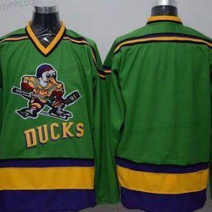 Anaheim Mighty Ducks Prázdný 1991-92 Zelená CCM Vintage dres – Pánské