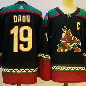 Arizona Coyotes #19 Shane Doan Černá Sešitý dres – Pánské