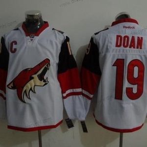 Arizona Coyotes #19 Shane Doan Reebok Bílý Premier Hostující dres dres – Pánské