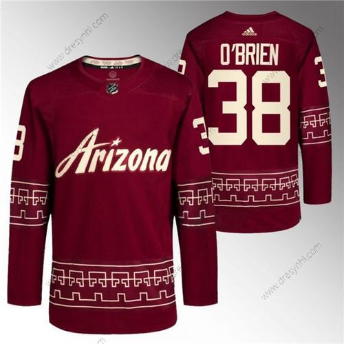 Arizona Coyotes #38 Liam O’Brien Červené Náhradní Pro dres – Pánské