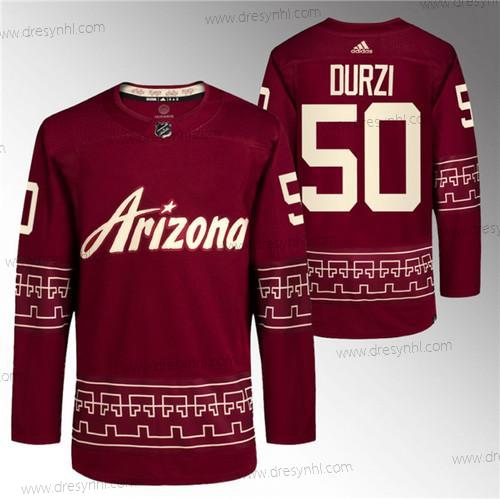 Arizona Coyotes #50 Sean Durzi Červené Náhradní Pro dres – Pánské