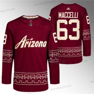 Arizona Coyotes #63 Matias Maccelli Červené Náhradní Pro dres – Pánské