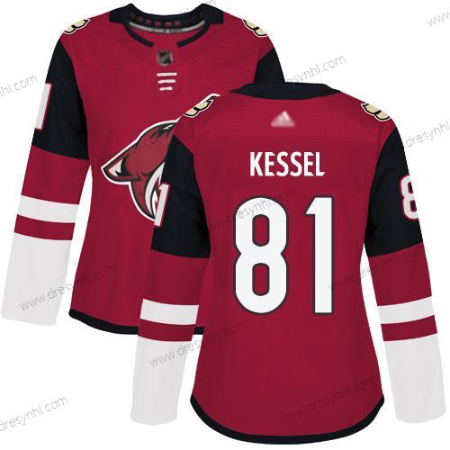 Arizona Coyotes #81 Phil Kessel Červené Domácí dres Autentické Sešitý Hokejový dres – Dámské