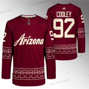 Arizona Coyotes #92 Logan Cooley Červené Náhradní Pro dres – Pánské