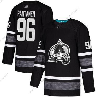 Avalanche #96 Mikko Rantanen Černá Autentické 2019 All-Star Sešitý Hokejový dres – Pánské