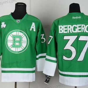 Boston Bruins #37 Patrice Bergeron St. Patrick’S Day Zelená dres – Pánské