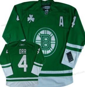 Boston Bruins #4 Bobby Orr St. Patrick’S Day Zelená dres – Pánské