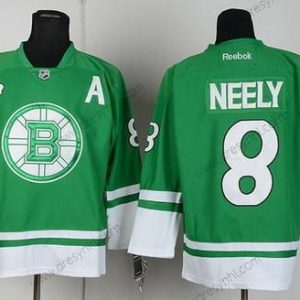 Boston Bruins #8 Cam Neely St. Patrick’S Day Zelená dres – Pánské