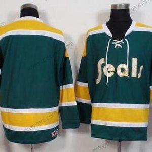 California Golden Seals Prázdný 1970-71 Zelená CCM Vintage dres – Pánské