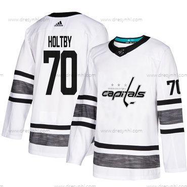 Capitals #70 Braden Holtby Bílý Autentické 2019 All-Star Sešitý Hokejový dres – Pánské