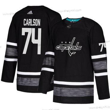 Capitals #74 John Carlson Černá Autentické 2019 All-Star Sešitý Hokejový dres – Pánské