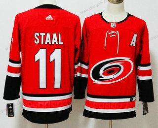 Carolina Hurricanes #11 Jordan Staal Červené 2017-2018 Hokejový Sešitý NHL dres – Pánské