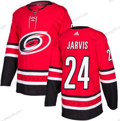 Carolina Hurricanes #24 Seth Jarvis Červené Sešitý dres – Pánské