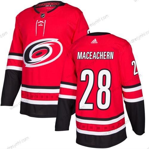 Carolina Hurricanes #28 Mackenzie Maceachern Červené Sešitý dres – Pánské