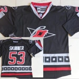 Carolina Hurricanes #53 Jeff Skinner Černá Třetí dres dres – Pánské