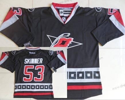 Carolina Hurricanes #53 Jeff Skinner Černá Třetí dres dres – Pánské