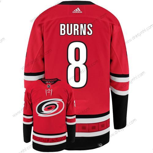 Carolina Hurricanes #8 Brent Burns Červené Sešitý dres – Pánské