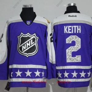 Central Division Chicago Blackhawks #2 Duncan Keith Reebok Nachový 2017 NHL All-Star Sešitý Hokejový dres – Pánské