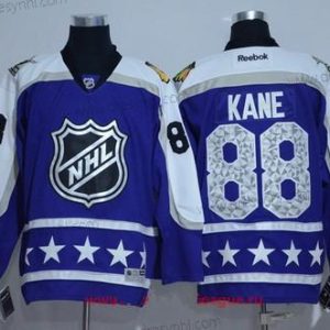 Central Division Chicago Blackhawks #88 Patrick Kane Reebok Nachový 2017 NHL All-Star Sešitý Hokejový dres – Pánské