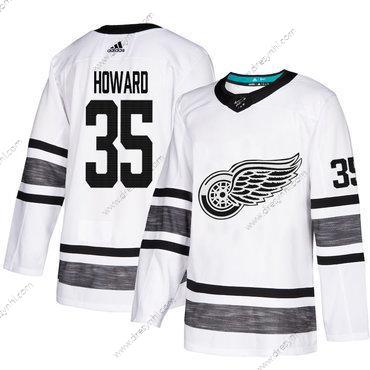 Červené Wings #35 Jimmy Howard Bílý Autentické 2019 All-Star Sešitý Hokejový dres – Pánské