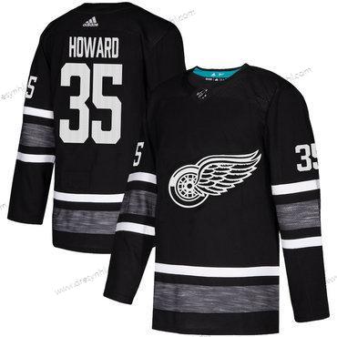 Červené Wings #35 Jimmy Howard Černá Autentické 2019 All-Star Sešitý Hokejový dres – Pánské