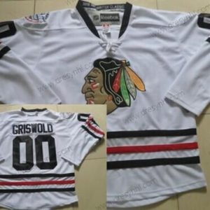 Chicago Blackhawks #00 Clark Griswold 2015 Zimní Klasický Bílý dres – Pánské