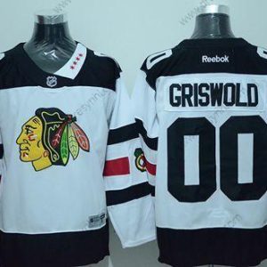 Chicago Blackhawks #00 Clark Griswold Bílý 2016 Stadium Series Sešitý NHL dres – Pánské